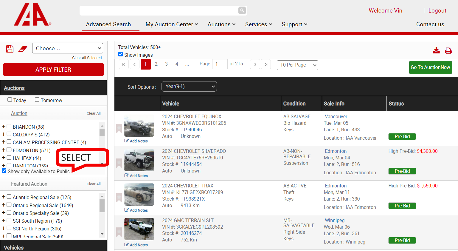 IAA AuctionNow™ Canada Digital Vehicle Auctions IAA